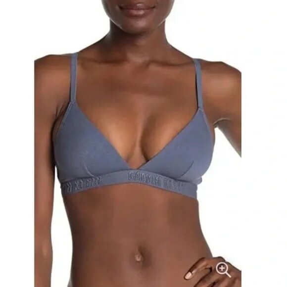 Calvin Klein Other - Calvin Klein Womens Casual Heritage Unlined Triangle Bra Light Purple Size L NWT